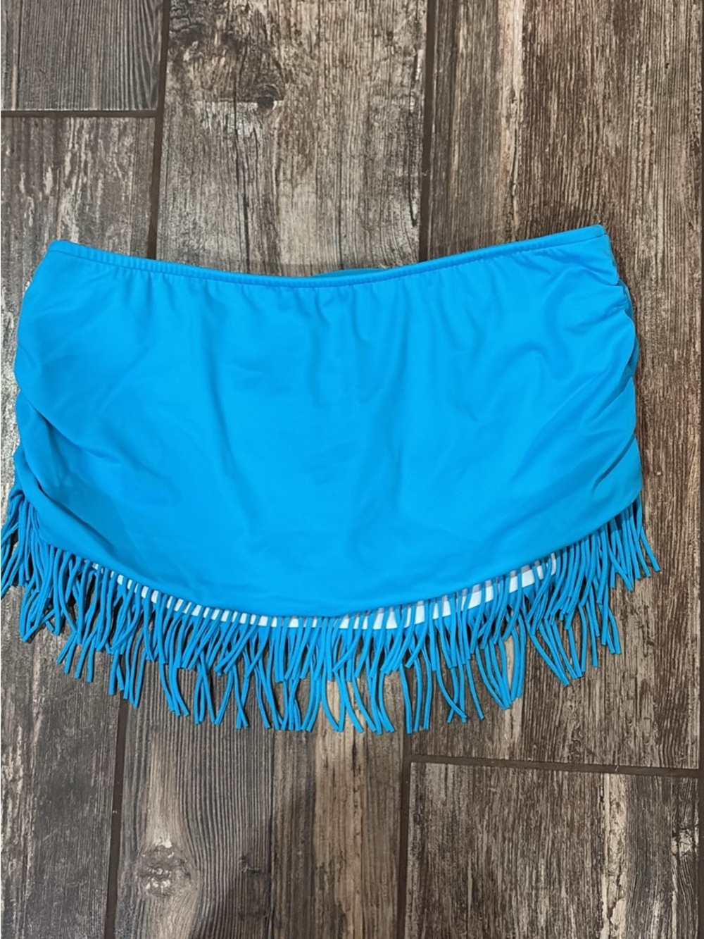VENUS Bright Turquoise Fringe Swim Skirt